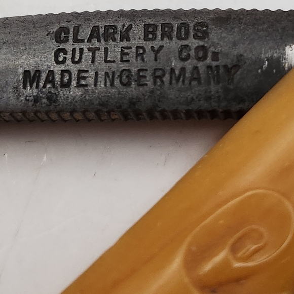 Vintage Clark Bros. Cutlery Co. Straight Razor w/ Case - Picture 14 of 16